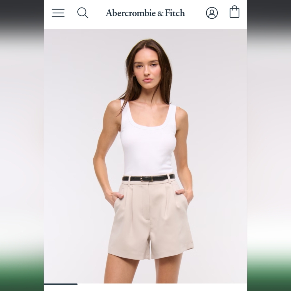 Abercrombie & Fitch Women's Tan Shorts